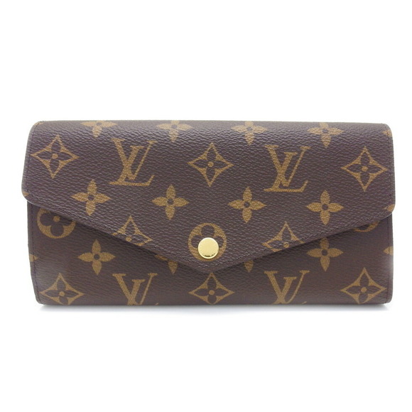 Louis Vuitton Long Monogram Sarah Brown Wallet Portefeuille - Picture 1 of 8